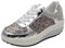 ANUFER Mujer Súper Ligero Plataforma Zapatillas con Cordones Cuña Zapatos Deportivos Plateado SN070680 EU38