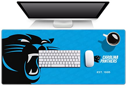 YouTheFan NFL Minnesota Vikings Logo-Series Schreibtischunterlage | Wasser- und schmutzabweisend, robuste, rutschfeste Gummi-Rückseite, genähte Kanten, passt unter Maus, Computer und Tastatur