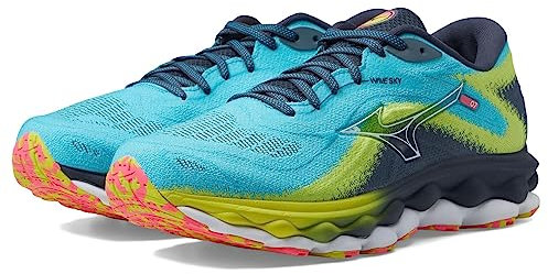 Mizuno Men's Wave Sky 7 Running Shoe, Jet Blue White, 40 EU