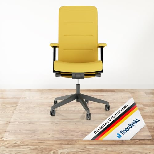 Floordirekt Bodenschutzmatte für Hartböden - Neo - transparente Bürostuhlunterlage Bodenmatte Stuhlunterlage - Stärke: 1,5 mm (Transparent, 150 x 250 cm)