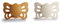 FRIGG Butterfly Silikon Schnuller | Anatomischer Sauger 2er Packung | BPA-frei | Hergestellt in Dänemark | Honey Gold/Cream (Größe 1 (0-6 Monate))