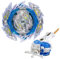 Netoke Gyros Kreisel Set, 4D Metall Fusion Kampf Kreisel, Mit Battling B-200 Heiliges Schwert Launcher LR Geschenk-Set, Modelle: B-189