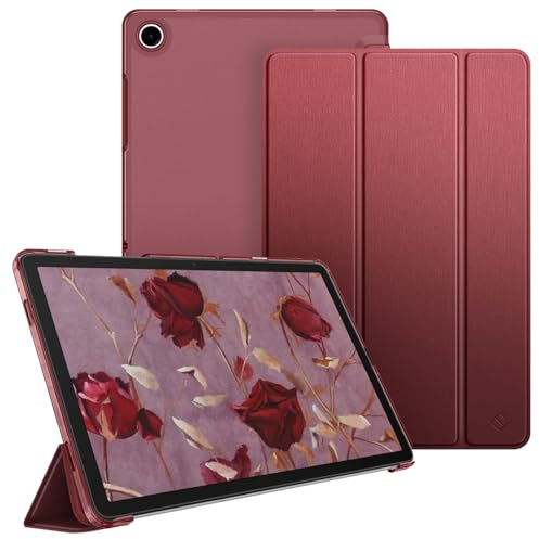 FINTIE Custodia per Samsung Galaxy Tab A9+ 11 Pollici 2023, Sottile Leggero Case Posteriore Opaca Traslucida Cover con Auto Sveglia/Sonno per Galaxy Tab A9 Plus (SM-X210/X216/X218), Burgundy