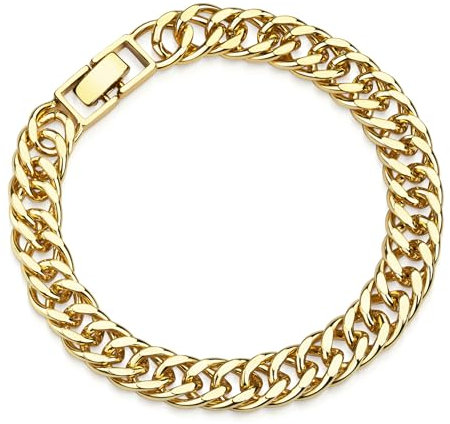 DJADEE Damen Armband Gold vergoldet 750er Gold 18 Karat Wasserfest Damenarmband Damen Armband Ultimate hochwertig vergoldet 18K gestempelt (19)