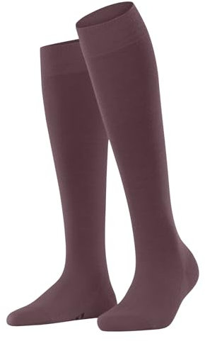 FALKE Damen Kniestrümpfe Softmerino W Kh Wolle Baumwolle lang einfarbig 1 Paar, Rosa Roan Rouge 8936, 39-40