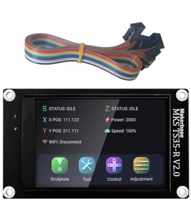 MARYS ELLEAY Twoeagles MKS Robin Nano V3.1 32bit 168MHz Controller Motherboard S35 Touchscreen Display WIFI Modul Robin Board Fit UART3 Dual Z-Achse (MKS TS35-R V2.0)