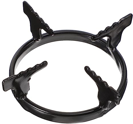 Mikinona Cast Iron Stove Burner Grate Gas Hob Pot Stand with Stable Four Feet for Restaurant and Camping Stove