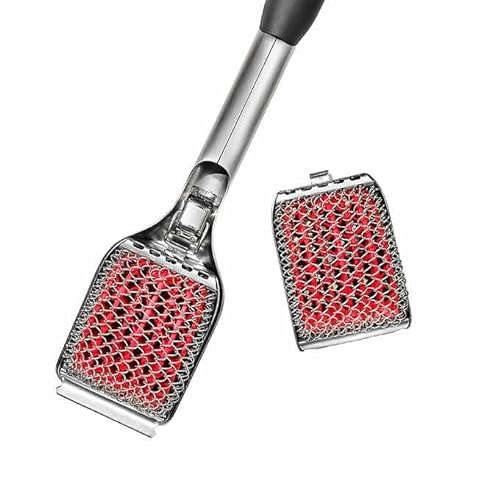 OXO SoftWorks Coiled Grill Brush with Replaceable Head (Stainless Steel, Silicone)