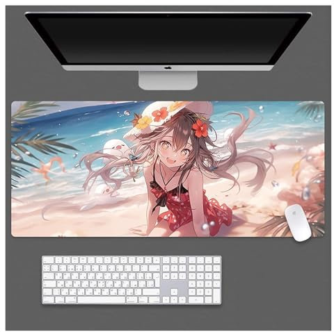 Tapis De Souris Gamer Tapis De Souris De Jeu For Ordinateur Portable - Tapis De Bureau Animé - Tapis De Souris Animé - Tapis De Souris De Jeu - Clavier PC Étendu - Étanche Et Antidérapant(D,900x400mm)