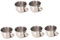 PHENOFICE 6 Pz bicchiere d'acqua in acciaio inox bicchieri da vino d'argento tazzine da caffè in porcellana tazza latte tazzone latte bicchiere da vino in acciaio inossidabile tazza da tè