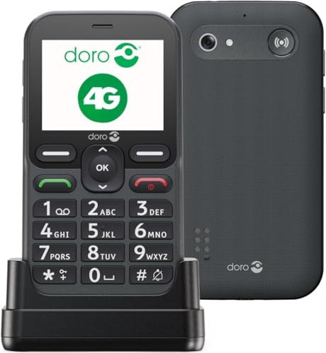 Doro Live L11 Cellulare Sbloccato per Anziani - Ampio Schermo Paesaggio - Suono Potente - Fotocamera - Pulsante Guida GPS - Telefono cellulare semplice senza internet