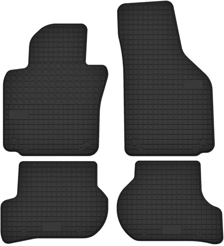 Gummimatten Gummi Fußmatten passend für Volkswagen Golf VI (2008-2014) - Passgenau Schwarz