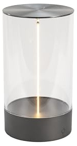 Konstsmide Edison M 7848-370 LED Table Lamp Anthracite Indoor/Outdoor Wireless 12 x 23 x 13 cm