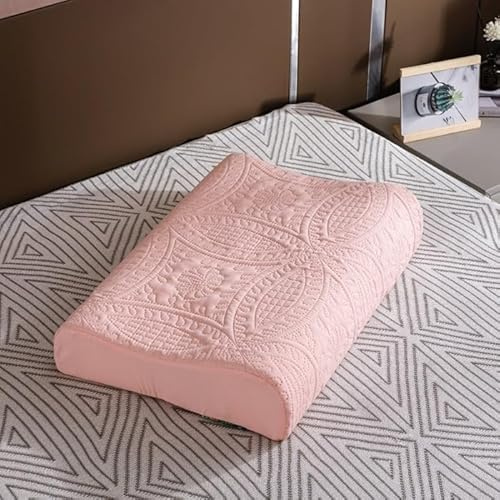 Namzi Einfarbige Latex-Kissenbezüge, 35 x 55 cm, Rosa, weicher, bequemer Kissenbezug, 1 Stück