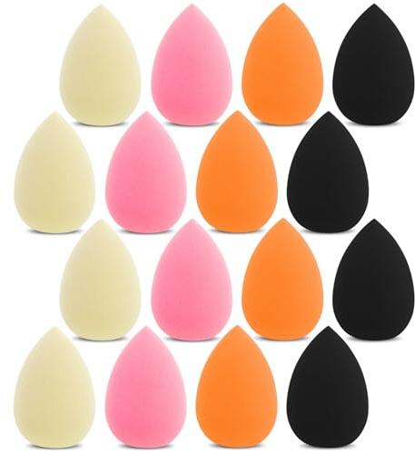 WLLHYF 12 PCS Mini Make up Schwamm Set, Blending Sponge, Mehrere Farben | kleine Mixer Foundation, für Puder Creme, Ausbesserungen, Kosmetik Schwämmchen