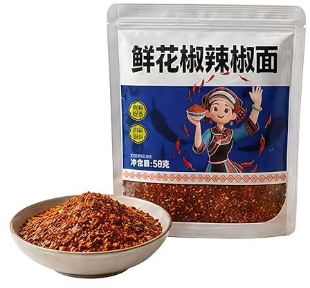 MAFUSE Chinese Style Sichuan Peppercorn Paste,chili Powder,and Spicy Dipping Sauce Powder Mix.Suitable for Hot Pot,barbecue,dumplings and Tofu,noodles and Stir fries,vegetables and Meats.2Packets* 58g
