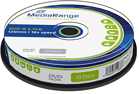 MediaRange MR452 DVD-R 4.7GB (16x Speed, 10 Stück)