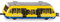 siku 1013, Train de Banlieue, métal/plastique, rouge, Attelages standard siku pour accouplement avec d'autres trains