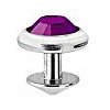 Karisma Micro Dermal Skin Diver Titan G23 Kristal Stein 4mm Farbe FU (Pink)