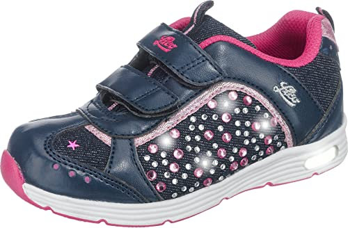 Lico Mädchen Shine V Blinky Sneaker, Marine Pink, 30 EU