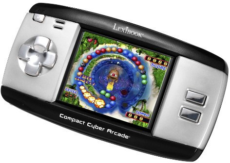 LEXIBOOK - Consola de 250 Videojuegos portátil con 250 Juegos, Bicolor Gris/Negro JL2375