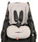 Kaiser 6537873 Sommer Komfortauflage Kinderwagenauflage Kinderwageneinlage Sitzauflage Crown Light Grey