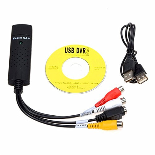 ZOMTOP Video Audio VHS VCR Carte de Capture vidéo USB vers DVD Adaptateur de Carte de convertisseur de DVD