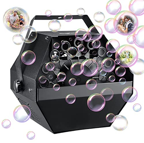 Theefun Bubble Machine 750ML Manual Control Metal Bubble Blower Plug-in