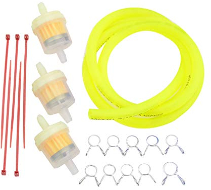 GOOFIT gelb moto Kraftstofffilterleitung Federklemmen Schellen Schlauch Schlauch Inner Dia Motorrad Öl Benzin Universal Dirtbike ATV Moped Roller Pack Pocketbike