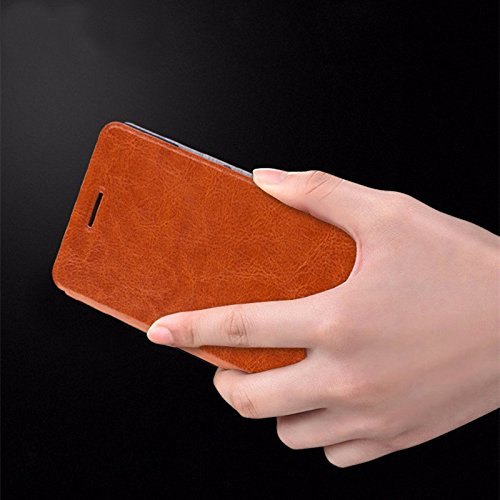 TuToy Mofi Flip Pu Leder Smart Sleep Stand Abdeckung Case Für Nubien M2Global Rom/Nubien M2-Braun