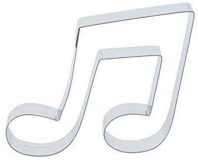 Cuttersweet 1 Ausstecher Musiknote | Achtelnote | aus Edelstahl | Musik