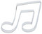 Cuttersweet 1 Ausstecher Musiknote | Achtelnote | aus Edelstahl | Musik