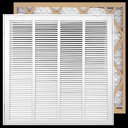 Se adapta a aberturas de conducto de 30 x 20 pulgadas | Filtro incluido rejilla de filtro de aire de retorno de acero por Handua [puerta extraíble] para filtros de 1 pulgada | Rejilla de filtro de