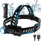 TrustFire MC18 Taschenlampe mit leistungsstarkem Ausgang, max. 1200 Lumen, Entfernung 115 m, mit 1 x 18650 Akku und Kopfband