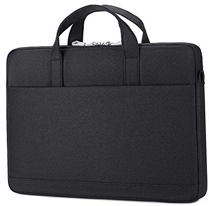 ZumZup Sacoche Ordinateur Pochette Housse de Protection Ordinateur avec Ceinture et Bandoulière à Bagage Pochette PC Portable Netbook Ultrabook Sacoche Laptop noir Taille 14 pouce