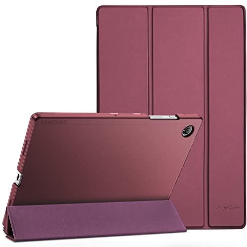 ProCase Funda para Galaxy Tab A8 10.5 2021, Capa Delgada Protectora para Samsung Galaxy Tab A8 10.5 Pulgadas X200 X205 X207 -Vino