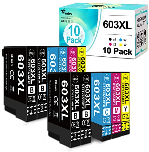 FENTEC XP3150 XP 2155 XP 3155 XP2150 XP 2100 XP 4100 WF-2840DWF 603XL Patronen für Epson 603 XL Tintenpatronen für Druckerpatronen Epson XP 2150 XP 3150 XP 4150 XP 3100 XP 3105 WF-2830DWF WF-2810DWF