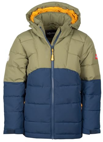 Trollkids Kids Gryllefjord Jacket 164, Moss/Blue