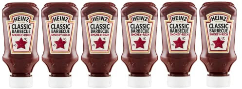 Heinz Salsa Classic Barbecue Smoky &Rich BBQ Salsa Top Down, 260 g, ideal para asar y patatas