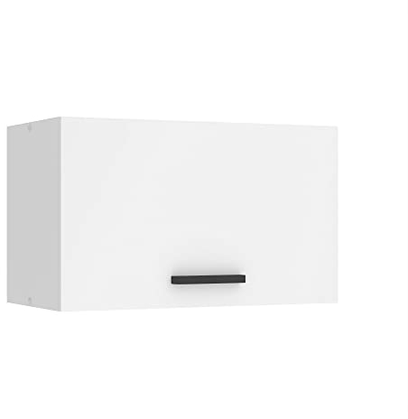 Belini Hängeschrank Küche, Küchenschränke SGP. Breite 60 cm. Oberschrank mit 1 Tür, Küchenhängeschränke, Wandschrank Hängend, Weiß matt