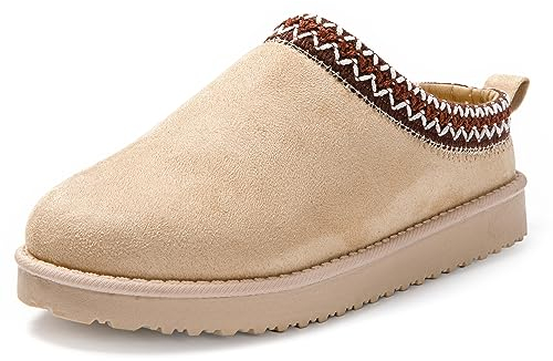 JOMIX Pantofole Donna Invernali Comode Ciabatte Ragazza Ragazzi Pelose Calde Ciabatte Donna Invernali da Casa Memory Foam Morbide X007 (Beige, 38)