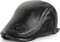 JFAN Baskenmützen für Männer Flatcap Herren Schiebermütze Damen Herren Barett aus Gurte PU Leder Einstellbar Winter,Schwarz,One Size