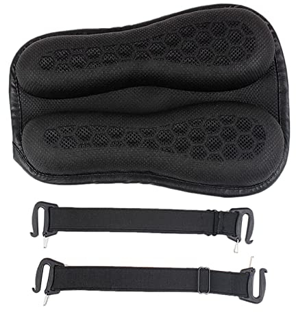 Facynde Gel-Motorrad-Sitzkissen - Motorrad-Gel-Sitzkissen zum Reiten - Mosaik-Sitzpolstermatte, atmungsaktive -Lücke, Zubehör für Langstreckenfahrten