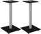 Tidyard Lautsprecherständer Lautsprecher-Ständer 2 STK.Boxenständer Audiozubehör Lautsprecherzubehör 25 x 25 x 55 cm (L x B x H) 1 Säule,Maximale Belastbarkeit (pro Stück):100 kg Aluminium,Hartglas