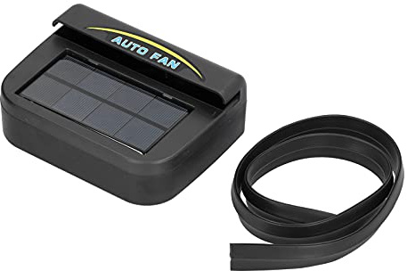 Tragbarer Solar Auto Ventilator Energiesparender Abluftventilator Fahrzeugkühlung Lüfter Fenster Solarmodul Innenraum