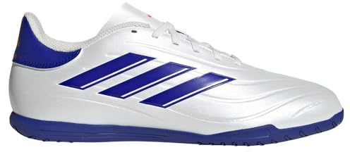 adidas Unisex COPA Pure II Club Football Boots Indoor Fußballschuhe, Cloud White/Lucid Blue/solar red, 38 EU