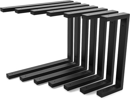 HEVVA 1x Doppelwaschtischhalter - LAHN - 2 Ebenen (35 cm, Schwarz) | Waschtischhalterung, Waschtischbefestigung, Halterung Waschtischplatte, Wandkonsole für Aufsatzwaschbecken, Waschtischkonsole