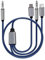 Aux Cable for iPhone in Car, 3 in 1 Aux to USB C Cable, 3.5mm to 3.5mm Aux Cord, Aux Cable for Car Speaker/Headphone, Cable Adapter Compatible with iPhone/Samsung/Huawei (1.2m)