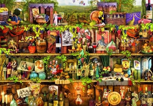 Puzzle 1000 Teile - Wine Shelf