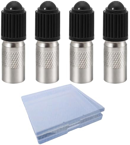 4 Stück Ventilverlängerung Autoventil 27mm,Autoventil Verlängerung Bequeme und Langlebige Verlängerung,Ventilverlängerung e Scooter mit Aufbewahrungskiste,Schützt Reifen